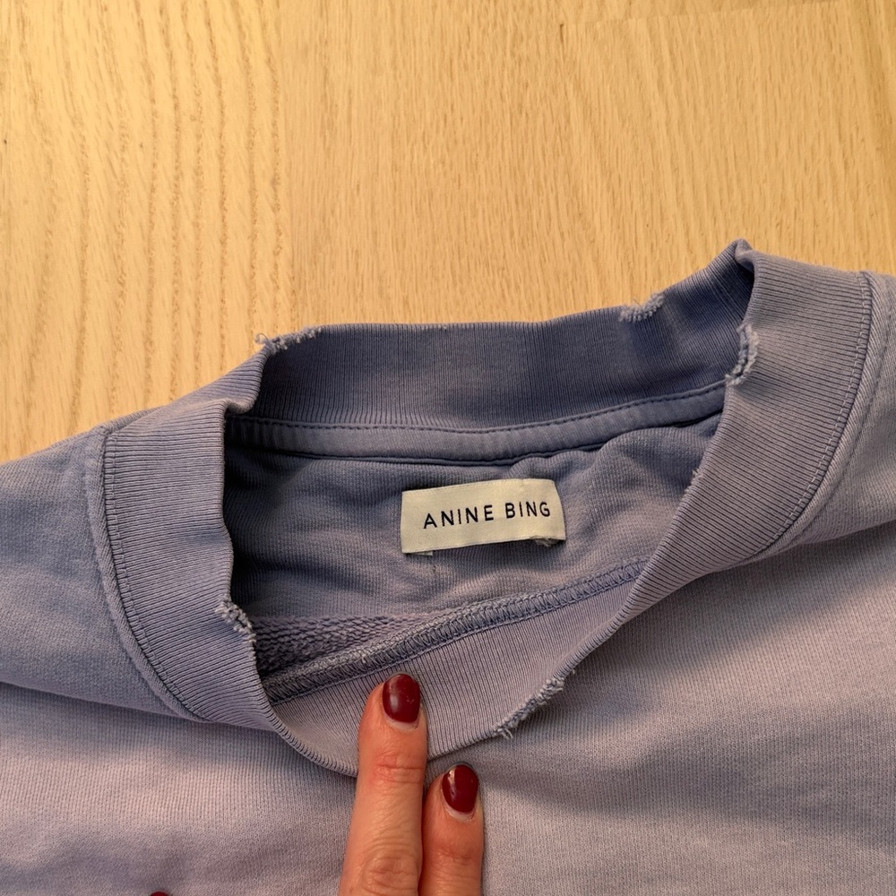 Anine Bing Women's Lavender Crewneck Sweater - Picture 2 of 4